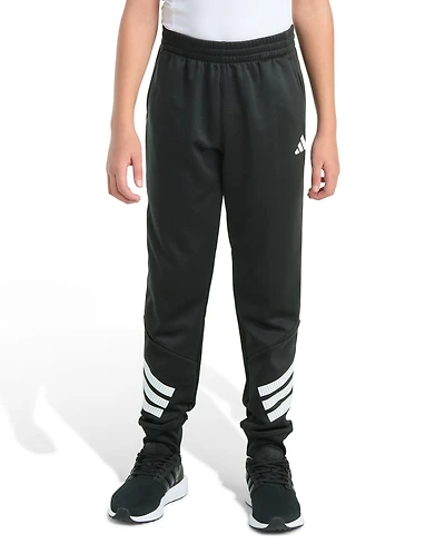 adidas Big Boys Elastic Waistband 3-Stripe Jogger Pants