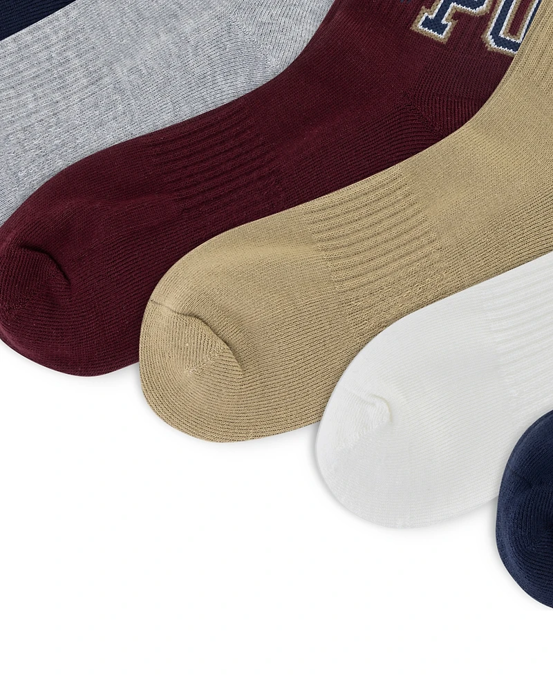 Polo Ralph Lauren Men's Varsity Logo 6-Pack Socks