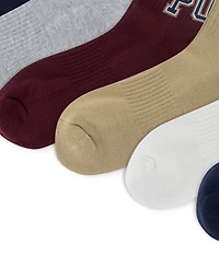 Polo Ralph Lauren Men's Varsity Logo 6-Pack Socks