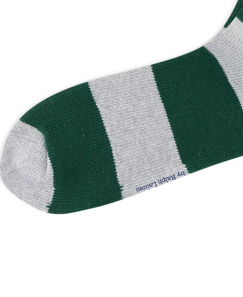 Polo Ralph Lauren Men's Embroidered Rugby Bear Crew Socks