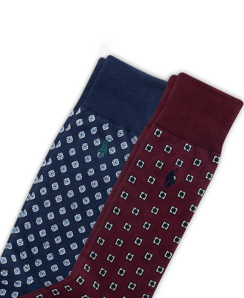 Polo Ralph Lauren Men's 2-Pack Foulard Socks