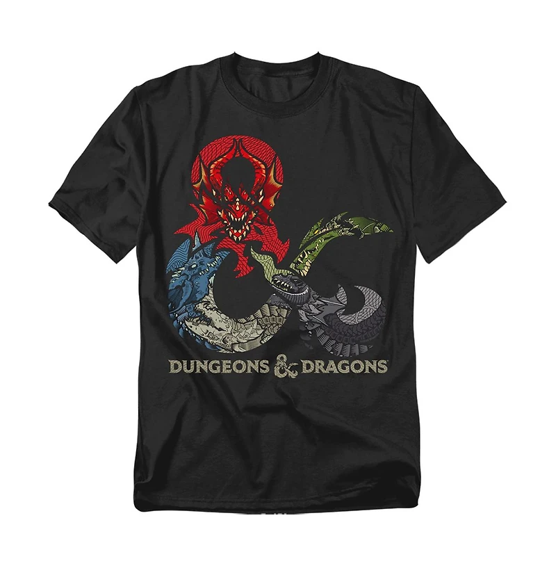 Logovision Men's Dragon Ampersand Logo T-Shirt