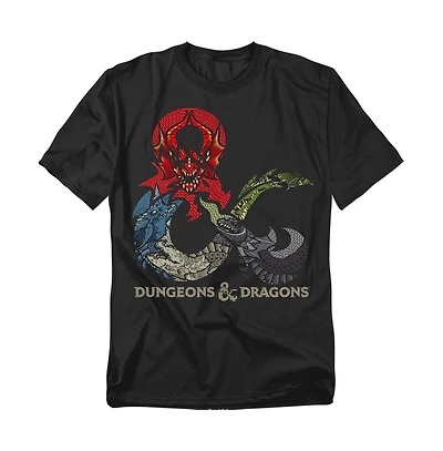 Logovision Men's Dragon Ampersand Logo T-Shirt