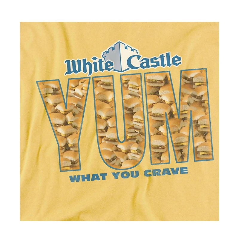Logovision Men's White Castle Yum T-Shirt