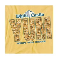 Logovision Men's White Castle Yum T-Shirt