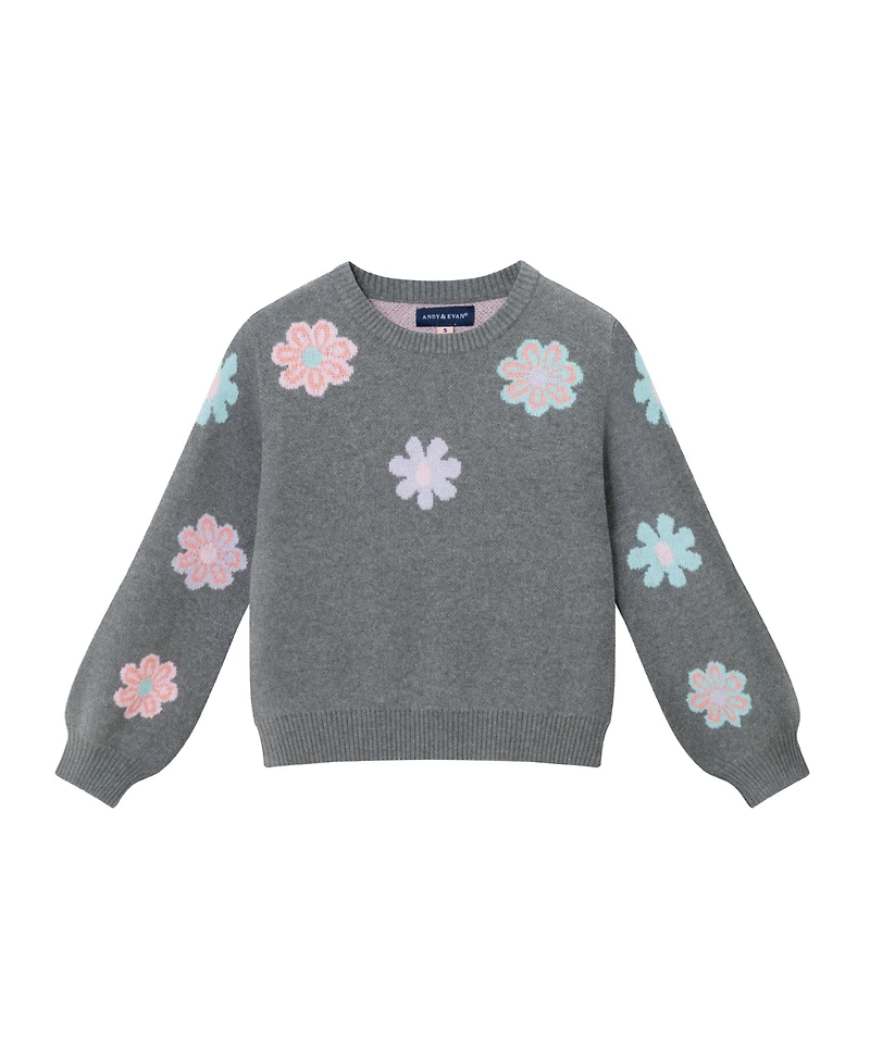 Andy & Evan Toddler Girls Toddler/Child Floral Sweater w/Legging Set