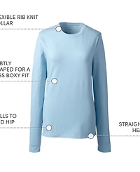 Lands' End Women's Long Sleeve Essential T-shirt