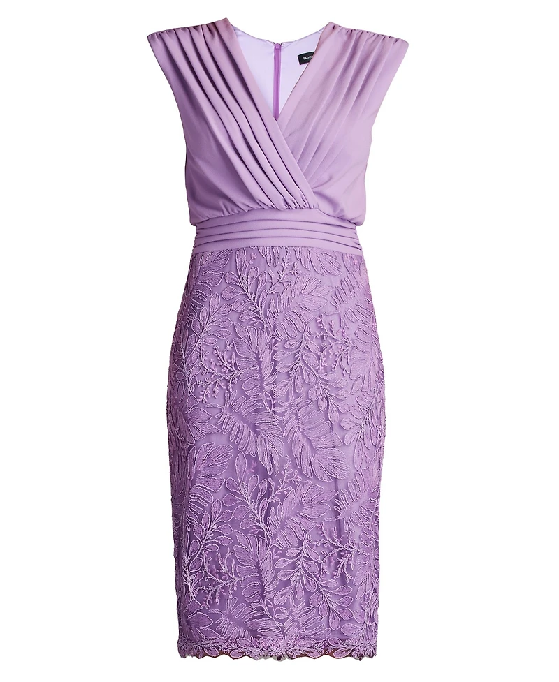 Tadashi Shoji Women's Newell Embroidered Blouson Dress