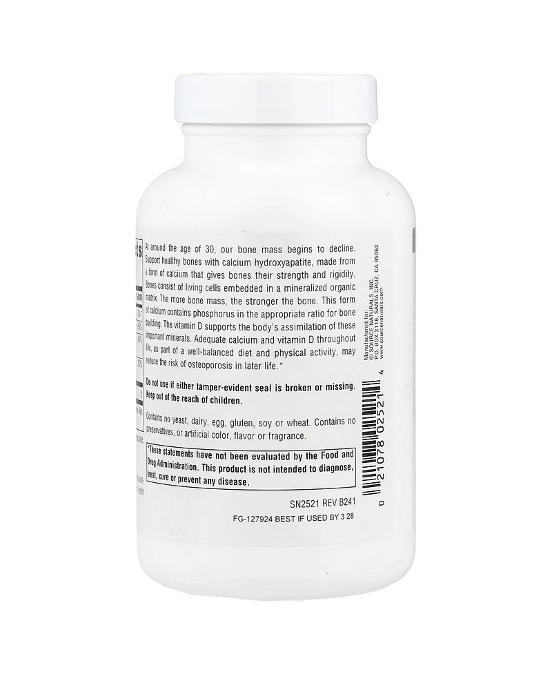 Source Naturals Calcium Hydroxyapatite
