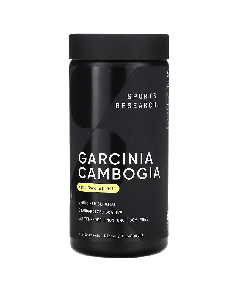 Sports Research Garcinia Cambogia with Coconut Oil 500 mg