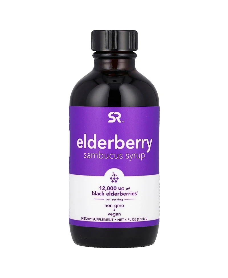 Sports Research Elderberry Sambucus Syrup 12 000 mg
