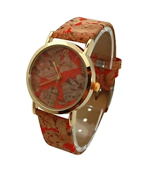 Olivia Pratt Multi Cork Style Strap Women Watch