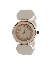 Olivia Pratt White Stretch Wooden Watch