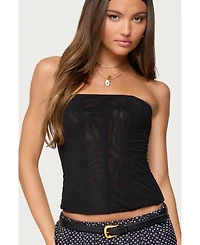 Edikted Women's Reed Sheer Mesh Corset