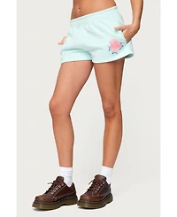 Edikted Women's Beach Bloom Sweat Shorts