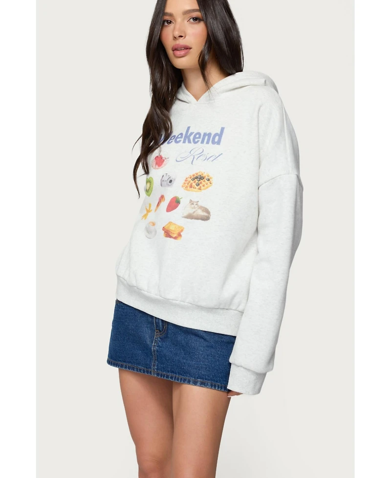 Edikted Women's Weekend Reset Hoodie