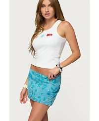 Edikted Women's Ocean Club Bead Ribbed Tank Top