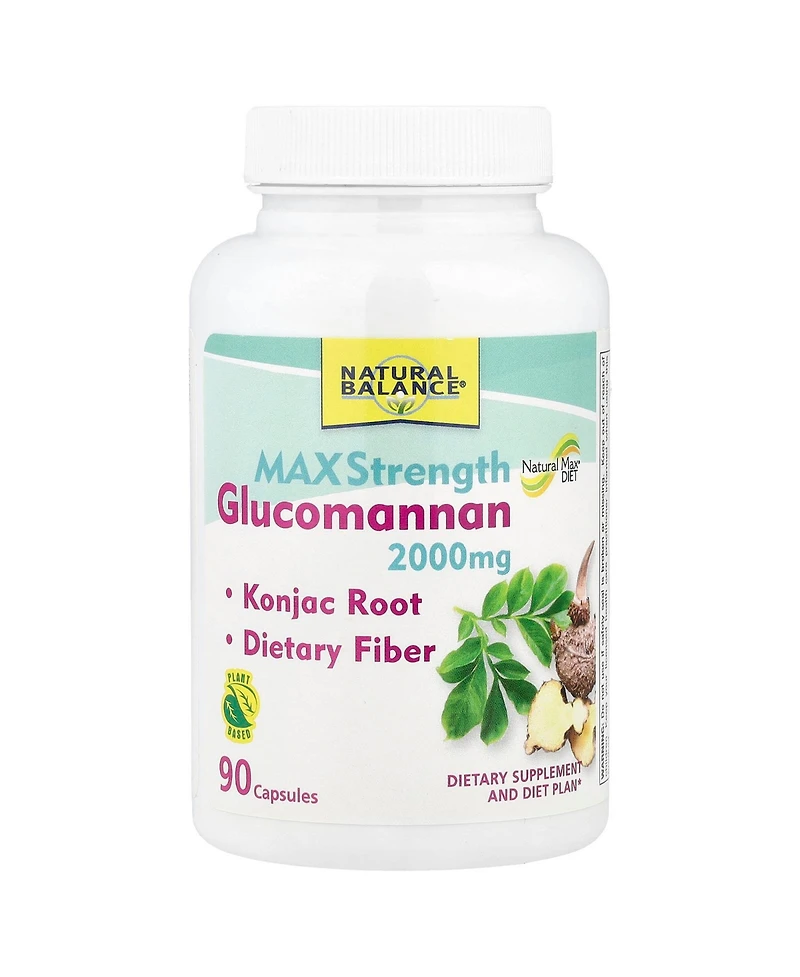 Natural Balance Glucomannan, Max Strength | 90ct