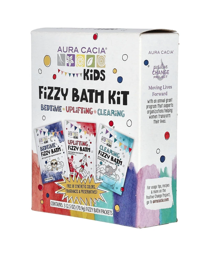 Aura Cacia Kids Fizzy Bath Kit Variety 3 Packets