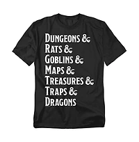 Logovision Men's Dungeons Dragons Dungeon Checklist T-Shirt