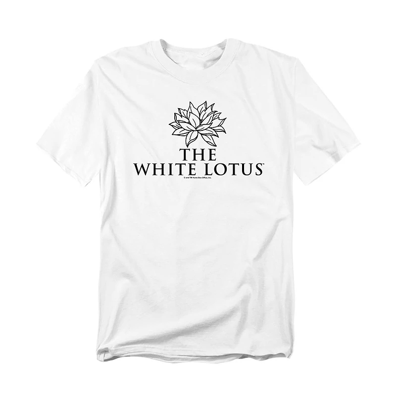 Logovision Men's The White Lotus Stacked Logo Lights T-Shirt