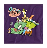 Logovision Men's Rocko's Modern Life Spunky, Ed, Bev And Heffer T-Shirt