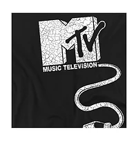 Logovision Men's Unplugged Mtv Logo With Giant Plug T-Shirt