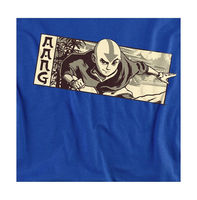 Logovision Men's Avatar The Last Airbender Illustrated Aang T-Shirt