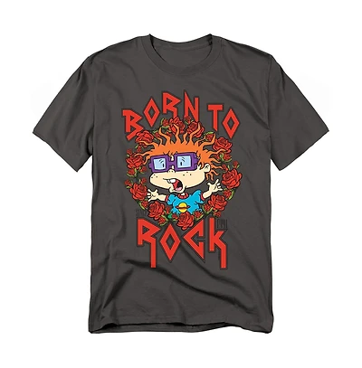 Logovision Men's Rugrats Chucky Was Born To Rock T-Shirt