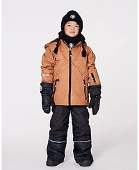 Deux par Big Boys Two-Piece Teknik Snowsuit Brown and Black