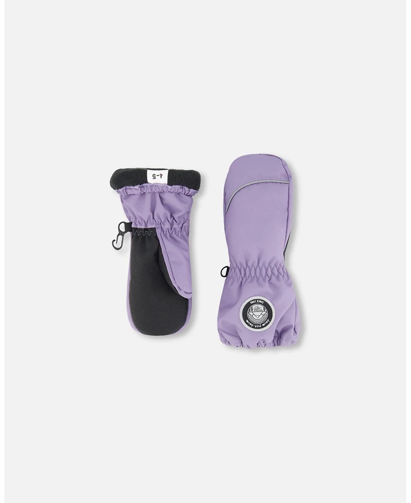 Deux par Girls Winter Mittens Play Purple Gray