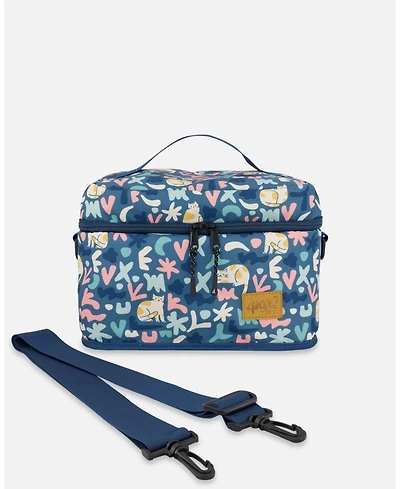 Deux par Deux Girl Lunch Box Cat Print