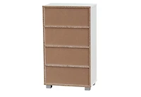 Kings Brand Furniture Kids Toy Storage Organize, Children Bookcase with Drawers, White/Blue