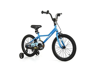 18 Inch Kids Bike with Removable Training Wheels for Ages 4-8