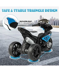 12V Licensed Bmw Kids Motorcycle Ride-On Toy for Ages 3-8 - Blue