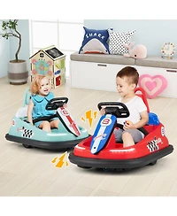 6V Kids Ride-On Bumper Car with 360° Spinning and Dual Motors - Green