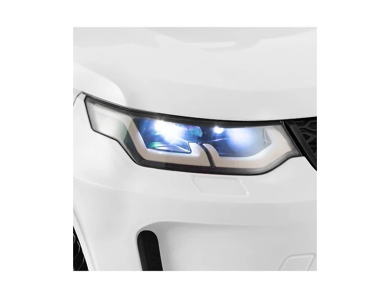 12V Kids Ride-On Car with Remote Control, Lockable Doors, Slow Start System, and Led Lights - White