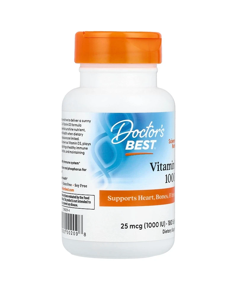 Doctor's Best Vitamin D3 25 mcg (1 000 Iu)