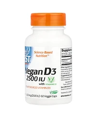 Doctor's Best Nutrition D3 with Vitashine D3 62.5 mcg (2 500 Iu) - 60 Veggie Caps