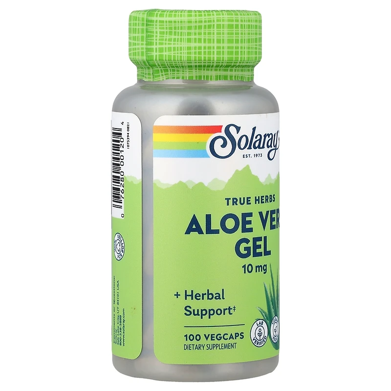 Solaray True Herbs Aloe Vera Gel - 100 VegCaps