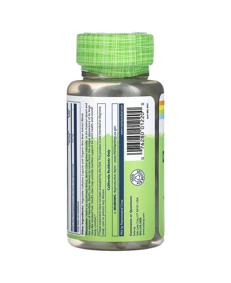 Solaray Devil's Claw 525 mg - 100 VegCaps