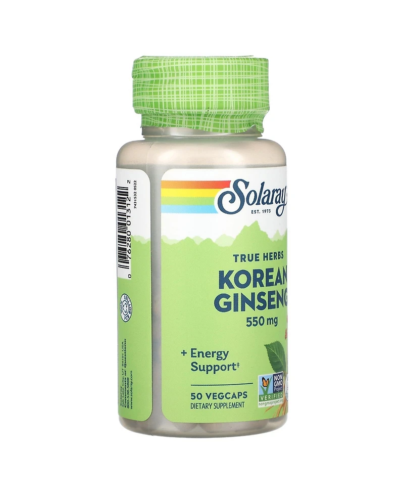 Solaray True Herbs Korean Ginseng 550 mg