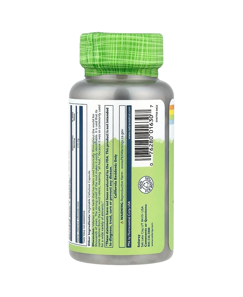 Solaray True Herbs Valerian 470 mg