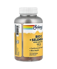 Solaray Bio E + Selenium with Lecithin - 120 Softgels