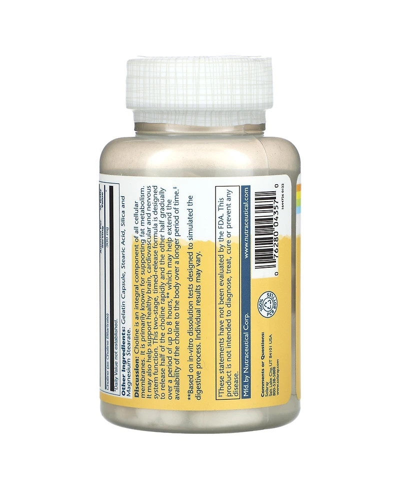 Solaray Timed Release Choline 300 mg