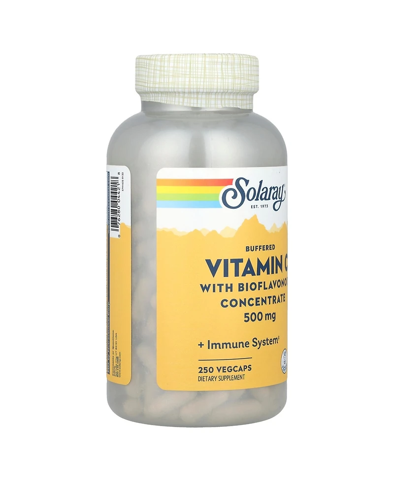 Solaray Buffered Vitamin C with Bioflavonoid Concentrate 500 mg