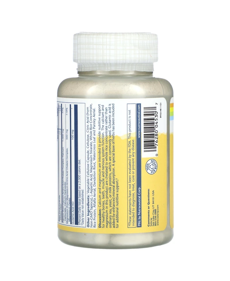Solaray Enhanced Absorption Calcium Magnesium