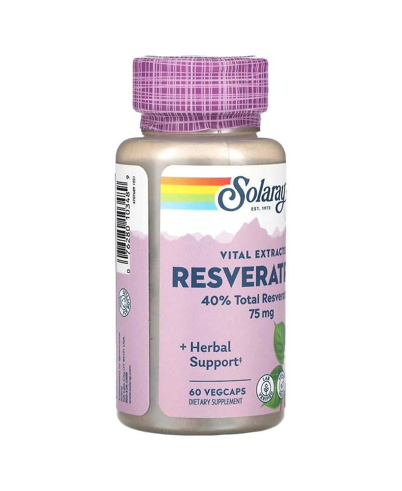 Solaray Vital Extracts Resveratrol 75 mg