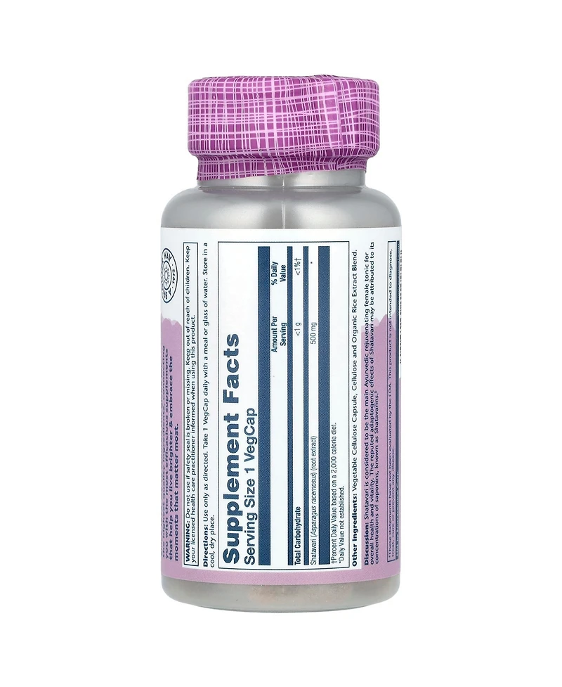 Solaray Vital Extracts Shatavari 500 mg