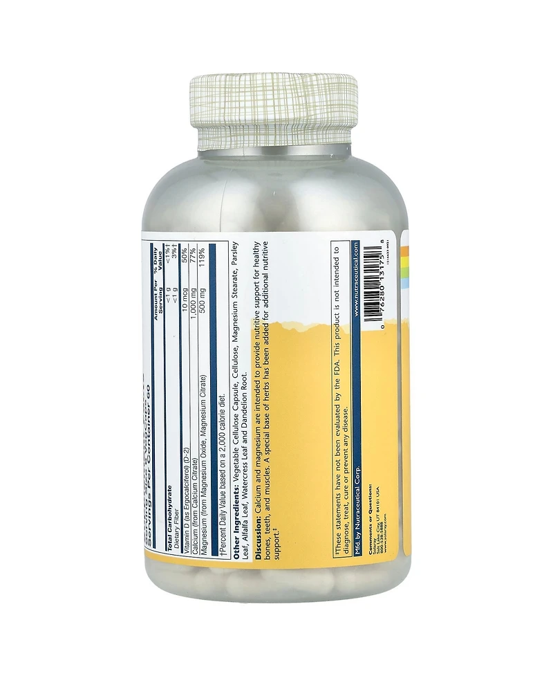 Solaray Cal-Mag Citrate with Vitamin D-2